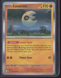 Pokemon TCG | Mega Evolution | Lunatone | 074/132 | Holo NM - Image 1