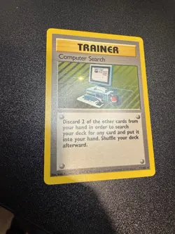 Pokemon Base Set Computer Search 71/102 Non Holo Rare Unlimited 1999 LP - Image 2