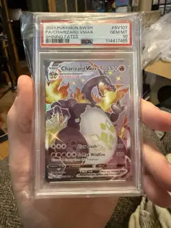 Charizard VMAX 2021 Pokemon Sword & Shield Shining Fates #SV107 PSA 10 - Image 1