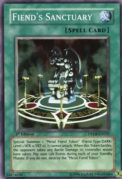 1 x Fiend's Sanctuary - DPKB-EN035 - Super Rare - Unlimited Edition Near Mint, E - Image 1