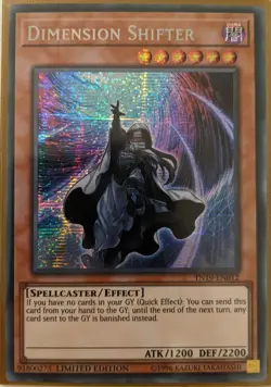 YuGiOh Dimension Shifter Secret Rare 1st Edition TN19-EN012 - Image 1