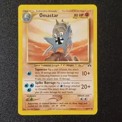 Omastar 43/75 Pokemon Neo Discovery Uncommon Vintage Card Near Mint NM - Image 1