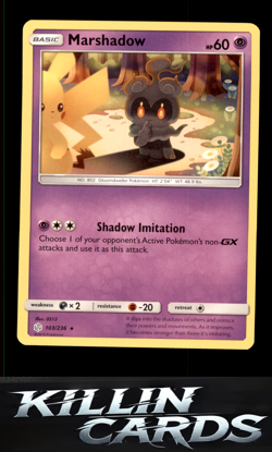 Marshadow 103/236 Pokemon Rare SM - Cosmic Eclipse Card NM - Image 1