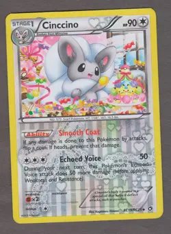 Cinccino RC19/RC25 Legendary Treasures Radiant Collection Pokemon Card LP 2013 - Image 1
