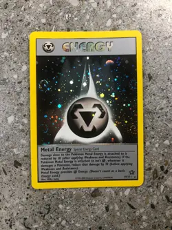 Pokemon TCG Cards Metal Energy 19/111 Neo Genesis Holo Rare * 4x Swirls * - Image 1