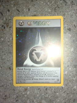 Pokemon TCG Cards Metal Energy 19/111 Neo Genesis Holo Rare * 4x Swirls * - Image 4
