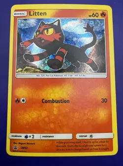 🔥Litten SM02 Promo SM Promos General Mills Pokemon Card 2016 LP - Image 1