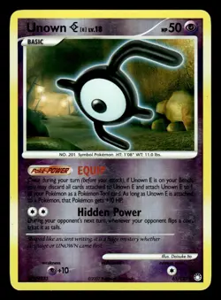 Pokemon Unown E 65/123 Mysterious Treasures Reverse Holo Card - Image 1