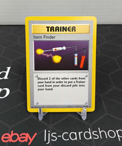 Item Finder Base Set 74/102 Regular Rare Shadowless NM Pokemon Card TK - Image 1