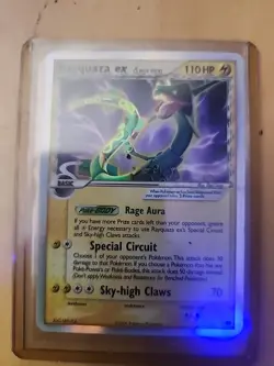 Rayquaza EX Dragon Frontiers Holo Card 97/101 Delta Species NM+ Condition - Image 1