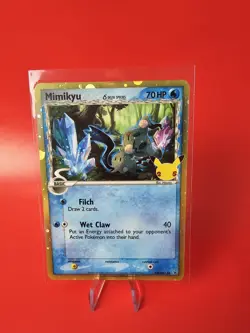 Pokemon Mimikyu TCG Delta Species SWSH136 Promo Card Celebrations Holo Rare NM/M - Image 1