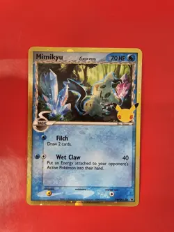 Pokemon Mimikyu TCG Delta Species SWSH136 Promo Card Celebrations Holo Rare NM/M - Image 3