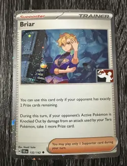 Prize Pack Series Cards Uncommon Holo 132/142 Briar Pokemon - Image 1