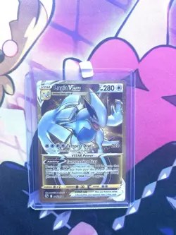 Pokemon TCG SWSH Silver Tempest Lugia VSTAR Card 211/195 Gold Secret Rare NM/M - Image 1