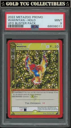 PSA 9 ⭐ MetaZoo UFO Wakinyan Blister Pack Holo Promo 1st Edition Card - Image 1