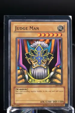 Judge Man SDK-007 Unlimited Yu Gi Oh! Card NM - Image 1