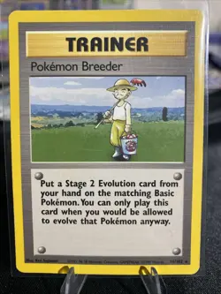 Pokemon TCG Breeder Base Set 76/102 Regular Rare Card in LP Condition - Image 1