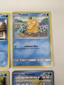Psyduck Pokemon Card Lot of 4 Sun & Moon Scarlet & Violet Destined Rivals - Image 3