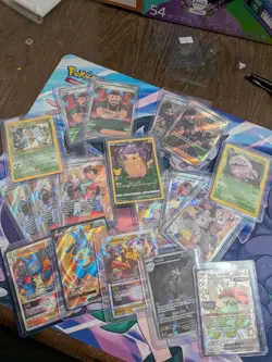 Pokemon TCG 20 Card Lot Pikachu Lucario Giratina Base Set Paldean Fates - Image 1
