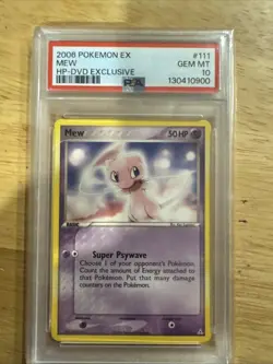 Mew - (Non-Holo DVD Promo) 111/110 MISC Cards & Products Regular NEW CERT!!! - Image 1
