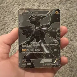 Zekrom 114/114 Black & White Base Full Art Holo Rare Pokemon Card MP - Image 1