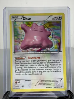 Pokemon TCG Ditto Holo Rare Card Boundaries Crossed 108/149 - Image 1
