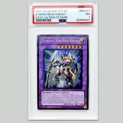 Yu-Gi-Oh 2011 Elemental Hero Neos Knight PSA Graded Card NM Yugioh Ultimate Rare - Image 1