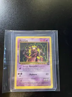 Pokemon Mewtwo 1995 Black Star Promo card 14 LV. 60 #150 - Image 1