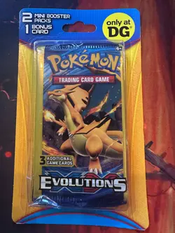 Pokemon Evolutions DG Blister - 2 Mini Booster Packs & 1 Bonus Card *READ* (B) - Image 1