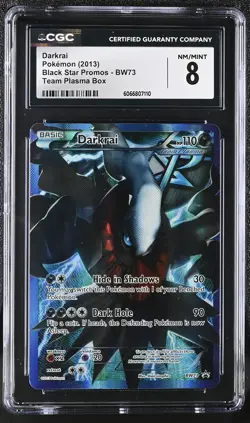 CGC 8 Darkrai 2013 Black Star Promos BW73 Team Plasma (Box) Pokemon Card - Image 1