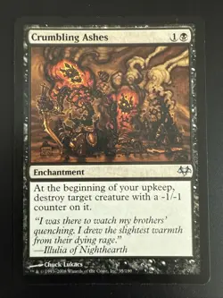 1 X Crumbling Ashes 35/180 MTG Eventide Uncommon NM English - Image 1