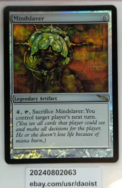 MTG Mindslaver Mirrodin Rare FOIL Magic The Gathering LP - Image 1