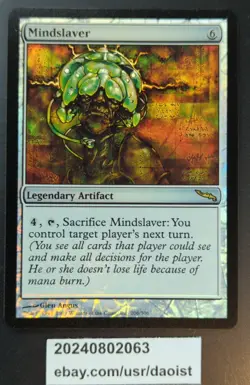 MTG Mindslaver Mirrodin Rare FOIL Magic The Gathering LP - Image 2