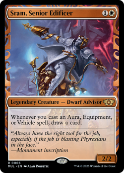 Sram, Senior Edificer SHOWCASE, Multiverse Legends, MTG MUL NM/M - Image 1