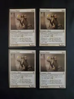 4x Suture Priest New Phyrexia NM Magic The Gathering MTG Tcg Playset X4 4 - Image 1