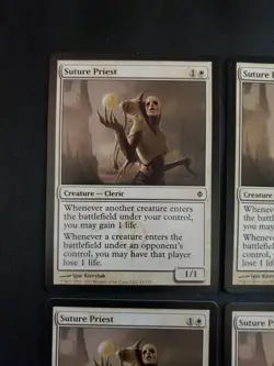 4x Suture Priest New Phyrexia NM Magic The Gathering MTG Tcg Playset X4 4 - Image 2