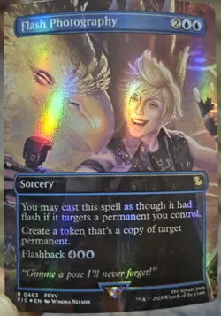 Flash Photography (Borderless) #463 (Foil) (NM) Final Fantasy FIC Magic MTG - Image 1