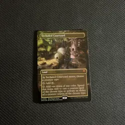 Secluded Courtyard Borderless FOIL #63 | SPG Special Guests | MTG - Image 1