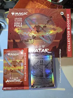 Avatar The Last Bender Avatar Aang/Aang Master of Elements 308 Foil MISPRINT - Image 1