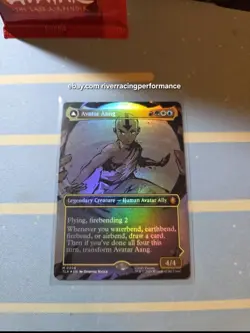 Avatar The Last Bender Avatar Aang/Aang Master of Elements 308 Foil MISPRINT - Image 4