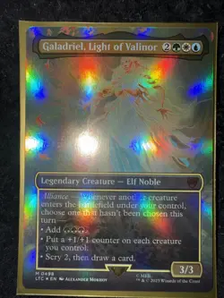 Magic | LTC | Galadriel, Light of Valinor (Borderless) | 498 | NM | Foil - Image 1