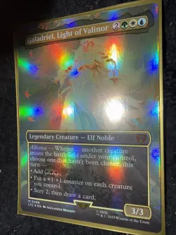 Magic | LTC | Galadriel, Light of Valinor (Borderless) | 498 | NM | Foil - Image 3