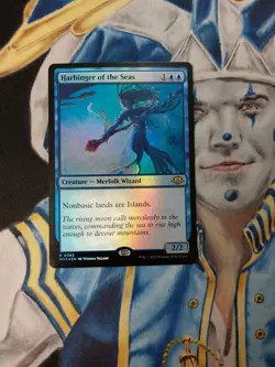 MTG Harbinger of the Seas FOIL Modern Horizons 3 Blue Rare Creature NM-M x1 - Image 1