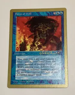 Force of Will - Seattle, August 1997 new World Championship MTG Gold Border USED - Image 1