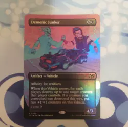 MTG: Demonic Junker (Aetherdrift)(Rare)(Borderless)(Foil) - Image 1