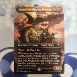 MTG: Captain Howler, Sea Scourge (Aetherdrift)(Rare)(Borderless) - Image 1