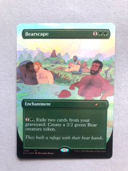 Mtg Carte Magic Secret Lair Bearscape FOIL English NM - Image 1