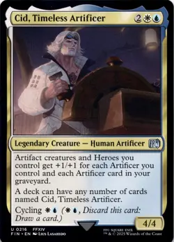Cid, Timeless Artificer (0216) Final Fantasy Magic MTG NM - Image 1