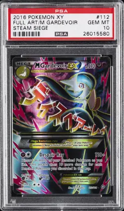 2016 POKEMON XY STEAM SIEGE #112 FULL ART/M GARDEVOIR EX PSA 10 - Image 1