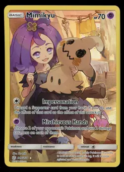 Pokemon Mimikyu 245/236 Sun & Moon Cosmic Eclipse Character Rare Near Mint - Image 1